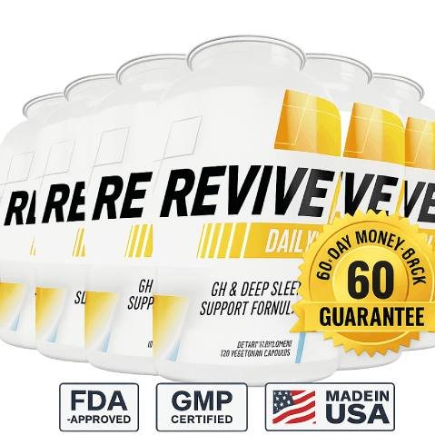 Checkout and order information section at the end of the Revive Daily sales page